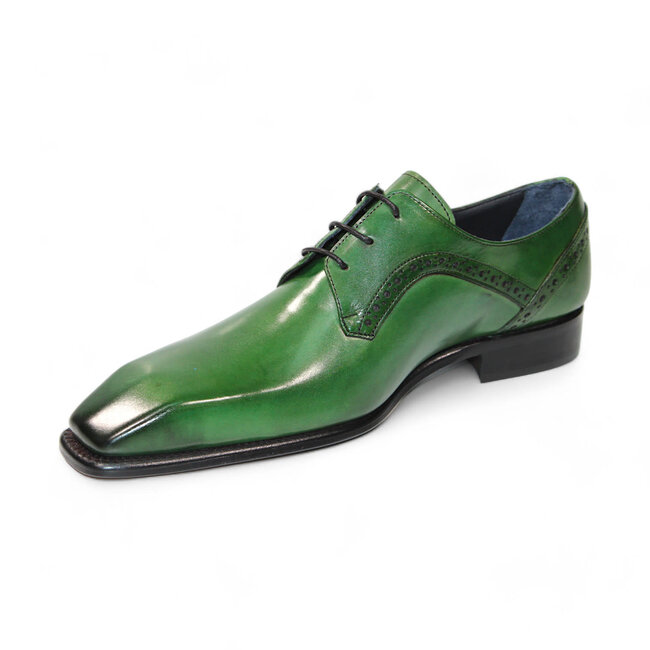 Duca Spada Men's Shoes Light Blue Calf-Skin Leather Oxfords