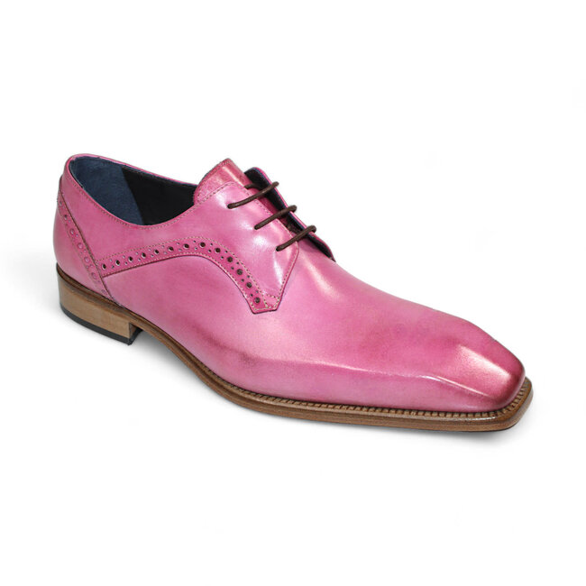 Duca Spada Men's Shoes Light Blue Calf-Skin Leather Oxfords