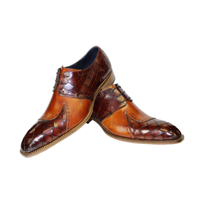 Duca by Matiste Valentano Croc Print & Leather