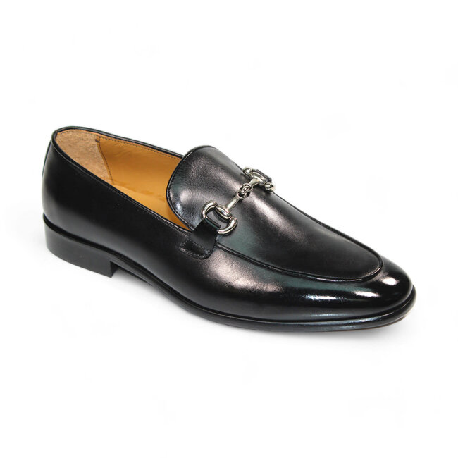 Duca "Vasto" Yellow Genuine Italian Calf Leather Crocodile Print Loafers