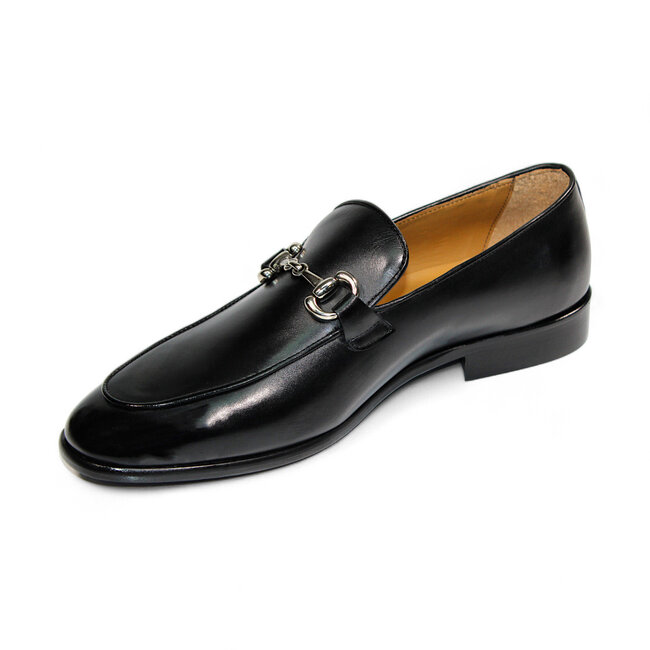 Duca "Vasto" Yellow Genuine Italian Calf Leather Crocodile Print Loafers
