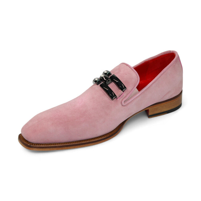 Emilio Franco Emilio Franco "Francesco" Genuine Suede Loafer With Bracelet Shoes
