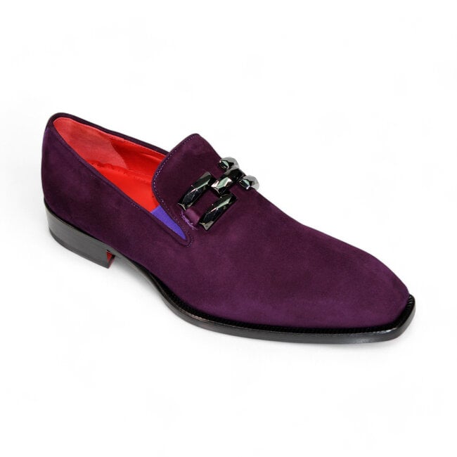 Emilio Franco Emilio Franco "Francesco" Genuine Suede Loafer With Bracelet Shoes