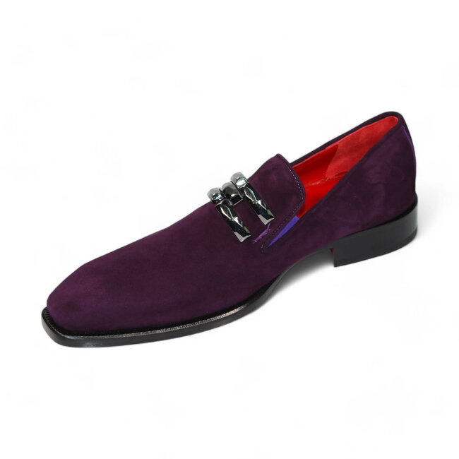 Emilio Franco Emilio Franco "Francesco" Genuine Suede Loafer With Bracelet Shoes