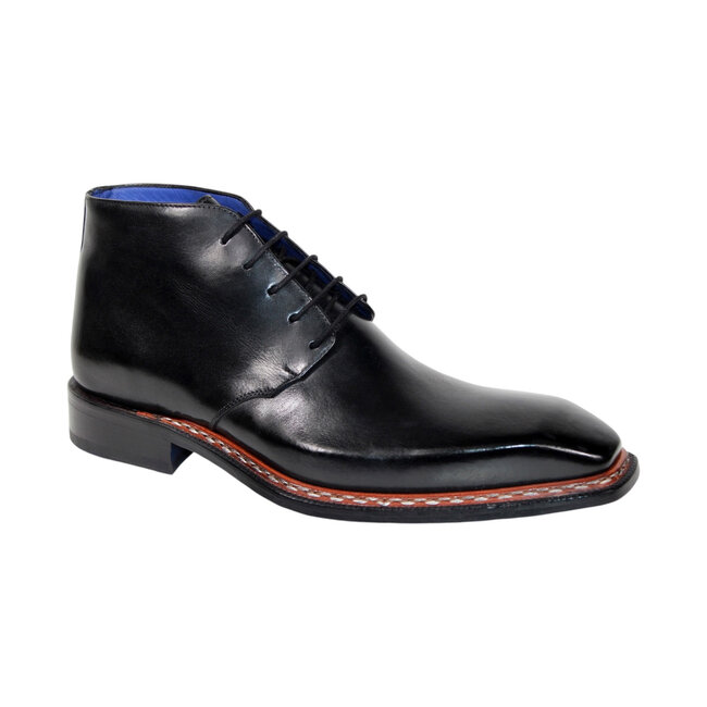 Emilio Franco Emilio Franco 'Rocco' Men's Shoes Black Calf-Skin Leather Boot,