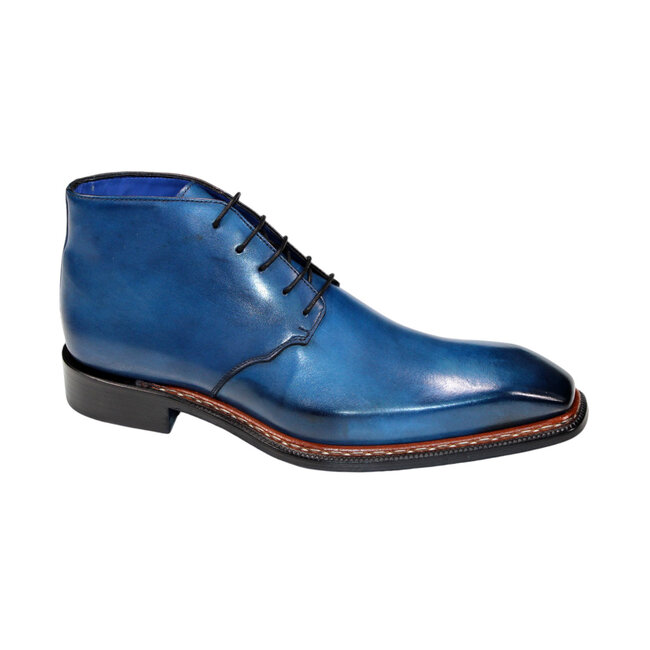 Emilio Franco Emilio Franco 'Rocco' Men's Shoes Black Calf-Skin Leather Boot,