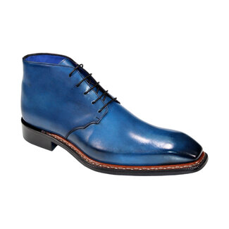 Emilio Franco Emilio Franco 'Rocco' Men's Shoes Black Calf-Skin Leather Boot,