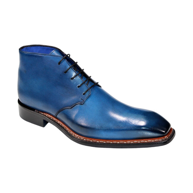 Emilio Franco Emilio Franco 'Rocco' Men's Shoes Black Calf-Skin Leather Boot,