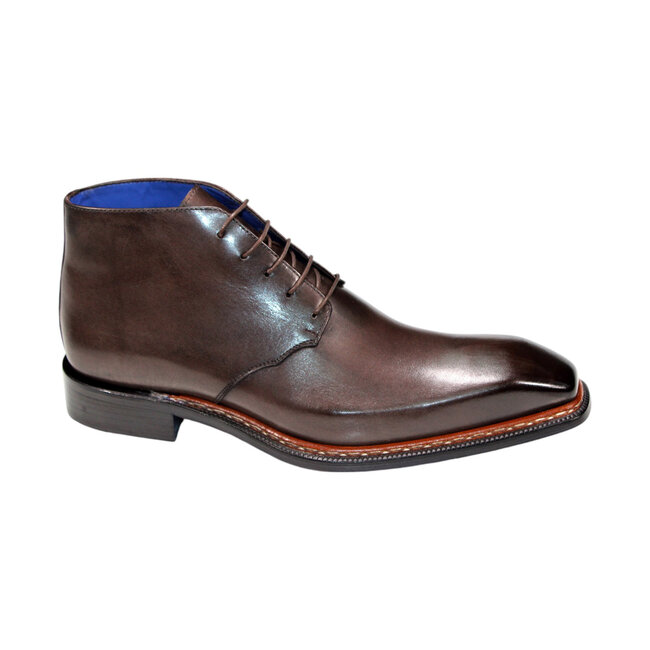 Emilio Franco Emilio Franco 'Rocco' Men's Shoes Black Calf-Skin Leather Boot,