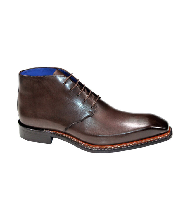 Emilio Franco Emilio Franco 'Rocco' Men's Shoes Black Calf-Skin Leather Boot,