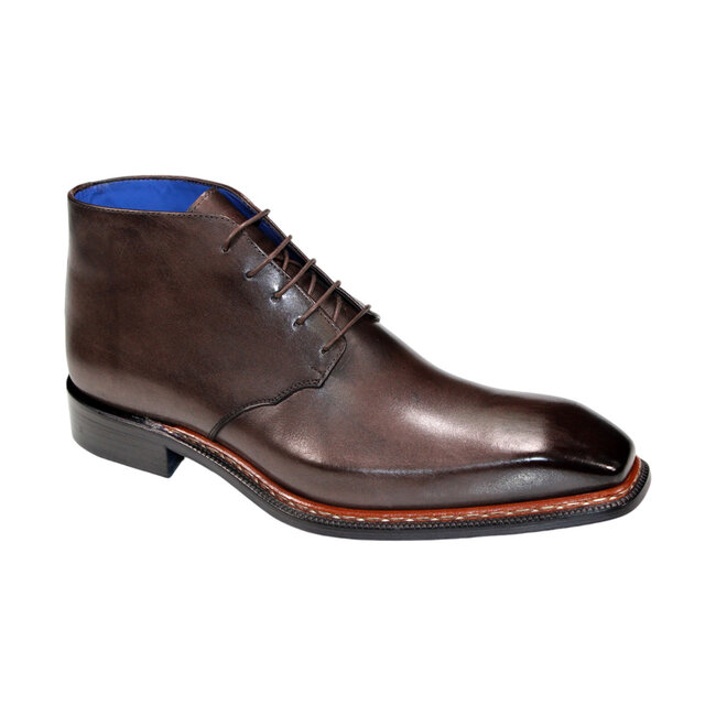 Emilio Franco Emilio Franco 'Rocco' Men's Shoes Black Calf-Skin Leather Boot,