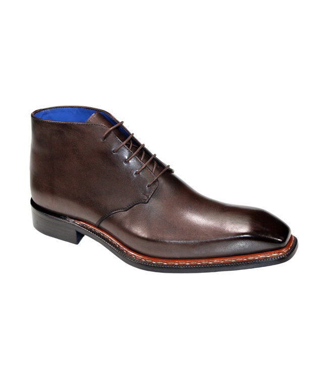 Emilio Franco Emilio Franco 'Rocco' Men's Shoes Black Calf-Skin Leather Boot,