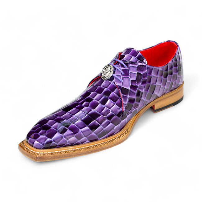 Emilio Franco Couture 'Santo' Patent Croco Print Shoes