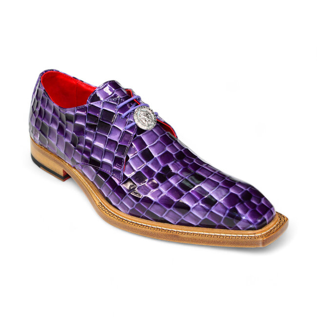 Emilio Franco Couture 'Santo' Patent Croco Print Shoes