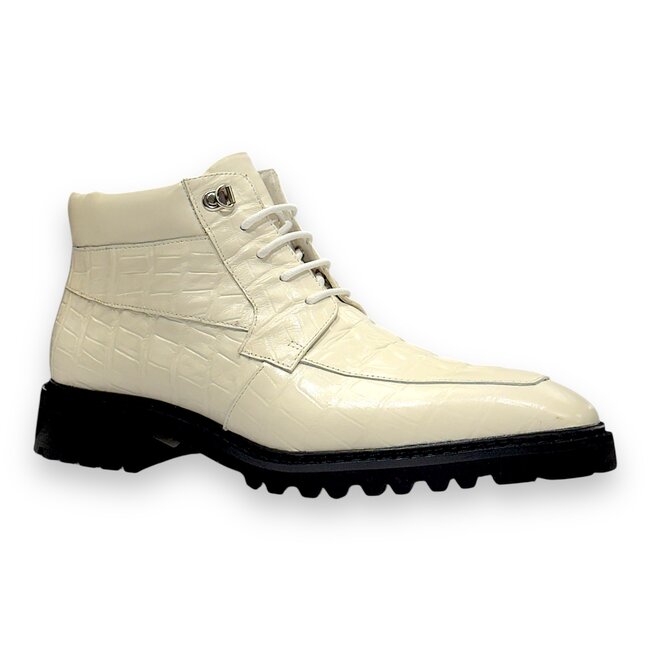 Carrucci CARRUCCI "EMBOSSED" ALLIGATOR BROGUE BOOT