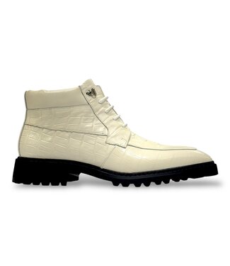 Carrucci CARRUCCI "EMBOSSED" ALLIGATOR BROGUE BOOT