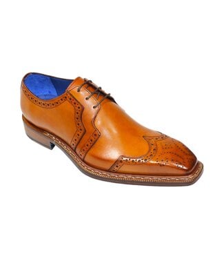 Emilio Franco Emilio Franco 'Marco' Genuine Leather Shoes Cognac
