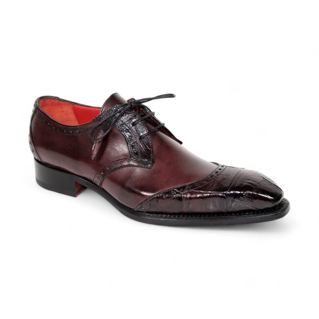 Fennix Fennix 'Jax' Blue Alligator Calfskin Derby Oxfords, for Men