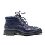 Carrucci CARRUCCI "EMBOSSED" ALLIGATOR BROGUE BOOT NAVY
