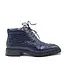 Carrucci CARRUCCI "EMBOSSED" ALLIGATOR BROGUE BOOT NAVY