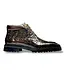 Carrucci 'KB516-50’ CARRUCCI EMBOSSED ALLIGATOR BROGUE BOOT BROWN