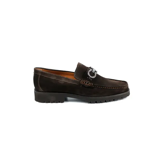 Corrente P043 Newport-With Buckle Suede Loafer