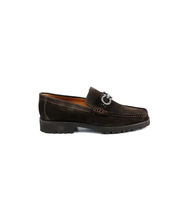 Corrente P043 Newport-With Buckle Suede Loafer