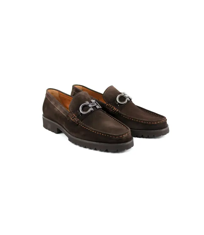 Corrente P043 Newport-With Buckle Suede Loafer