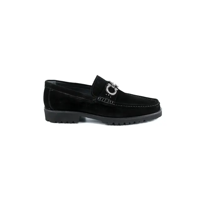Corrente P043 Newport-With Buckle Suede Loafer