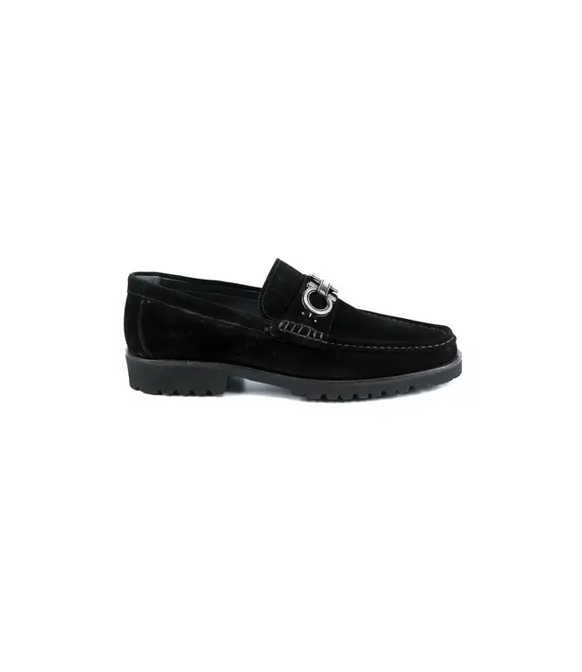 Corrente P043 Newport-With Buckle Suede Loafer