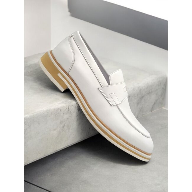 Carrucci Calfskin Penny Loafer 'KS519-04' Mem's Shoes