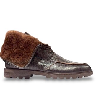 Sigotto Uomo Men's Shearling-Deerskin Lace-Up Boots With