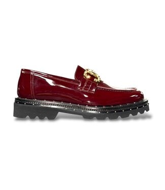 Sigotto Uomo Men's patent leather loafers lug sole