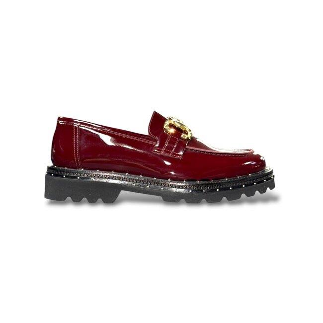 Sigotto Uomo Men's patent leather loafers lug sole