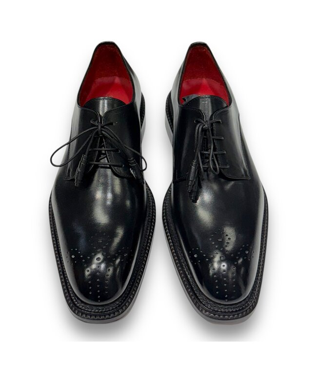 Emilio Franco Emilio Franco Artigiana 'Delfino' Italian Calf Leather Shoes Black