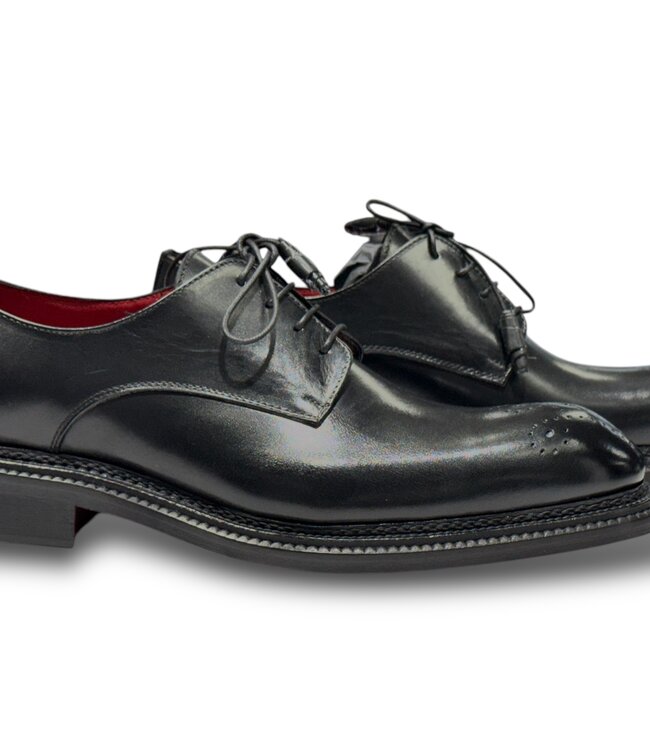 Emilio Franco Emilio Franco Artigiana 'Delfino' Italian Calf Leather Shoes Black