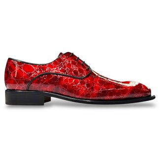 Mister Mister 'Rojo' Men's Shoes Patent Leather Alligator Calf-Skin