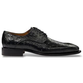 Mister Mister 'Roma' Men's Shoes Camel Exotic Ostrich-Skin Lace-Up