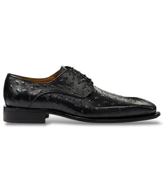 Mister Mister 'Roma' Men's Shoes Camel Exotic Ostrich-Skin Lace-Up