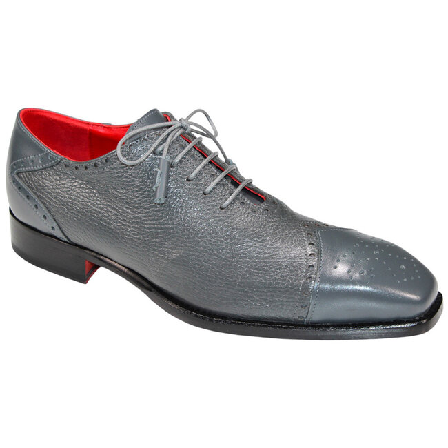 Emilio Franco Emilio Franco 'Bosco' Genuine Deer-skin Shoes Grey