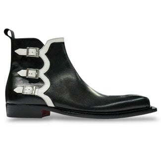 Emilio Franco Emilio Franco Ankle Boot Triple Buckle Genuine Calf-Skin