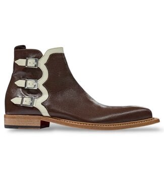 Emilio Franco Emilio Franco Ankle Boot Triple Buckle Genuine Calf-Skin