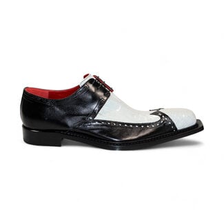 Fennix Fennix ;Harry' Genuine Alligator Shoes Black/White