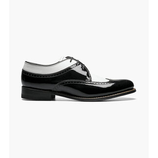 Stacy Adams Dayton Wingtip Oxford Mens Shoes Black & White