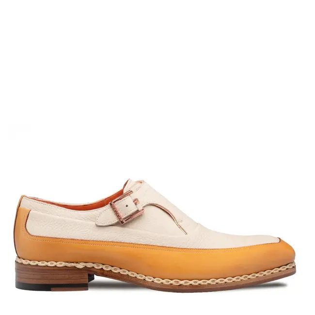 Mezlan 'Cadena' Two-Tone Monk Strap
