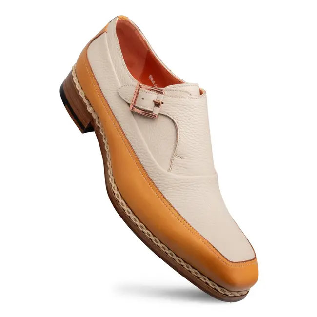 Mezlan 'Cadena' Two-Tone Monk Strap