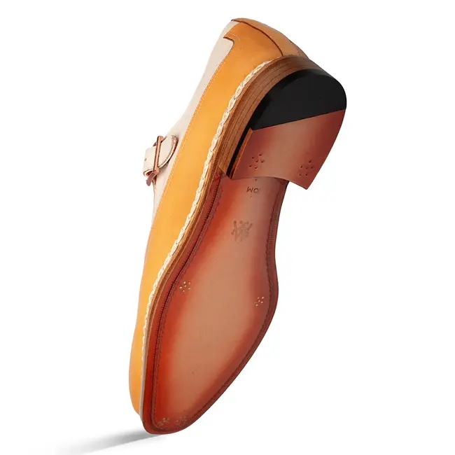Mezlan 'Cadena' Two-Tone Monk Strap