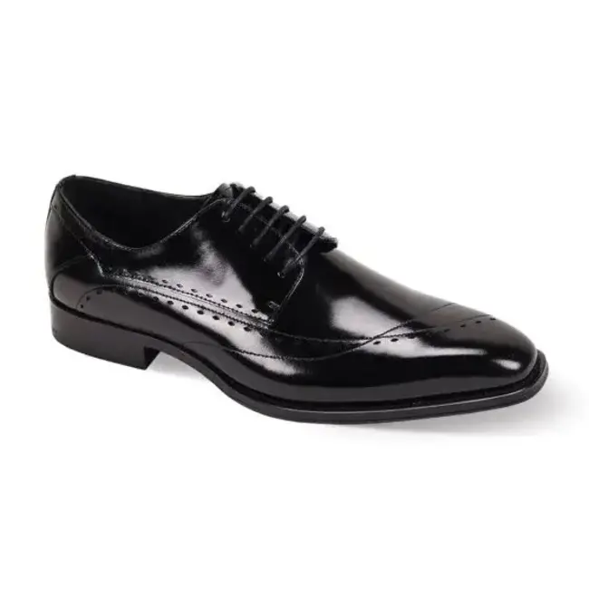 Giovanni Giovanni Triston Men's Leather Dress Shoe - Sleek Perforations