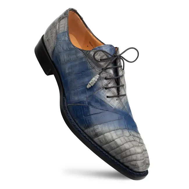 'Pueblo' Crocodile Oxford Men's Shoe