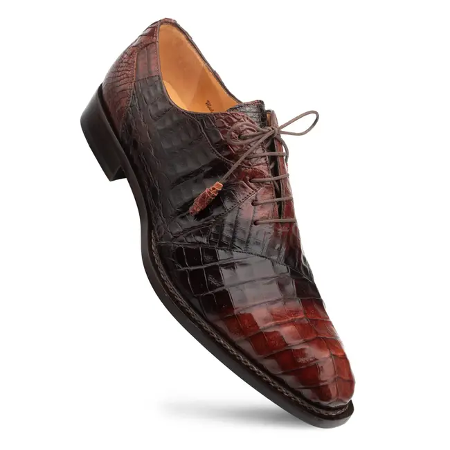 'Pueblo' Crocodile Oxford Men's Shoe